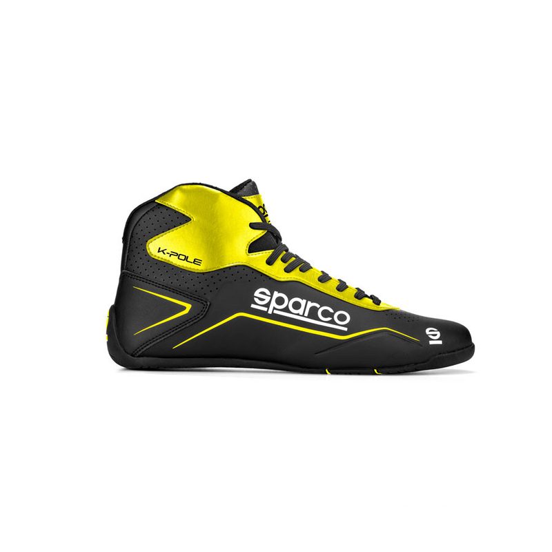 Sparco Kart Shoe POLE Black Fluorescent Yellow